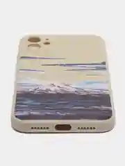 Угольный чехол айфон на 11, iPhone 13, 13 Про, Горы, Ландшафт, 6 принтов, чехол iphone 11