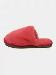 Розовый тапочки домашние женские меховые из овечьей шерсти
