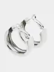 Серебряный серьги-кольца
