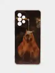 Коричневый силиконовый чехол на Samsung Galaxy A52/A52s (Самсунг А52/A52s)