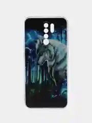 Синий силиконовый чехол для Xiaomi Redmi 9 (Сяоми Редми 9)