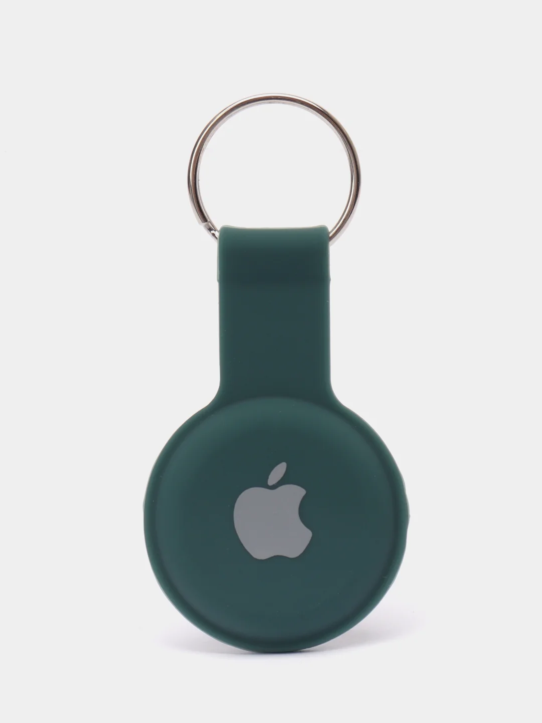 Зеленый чехол-брелок защитный для Apple Airtag, силиконовый, с кольцом, подвеска на трекер