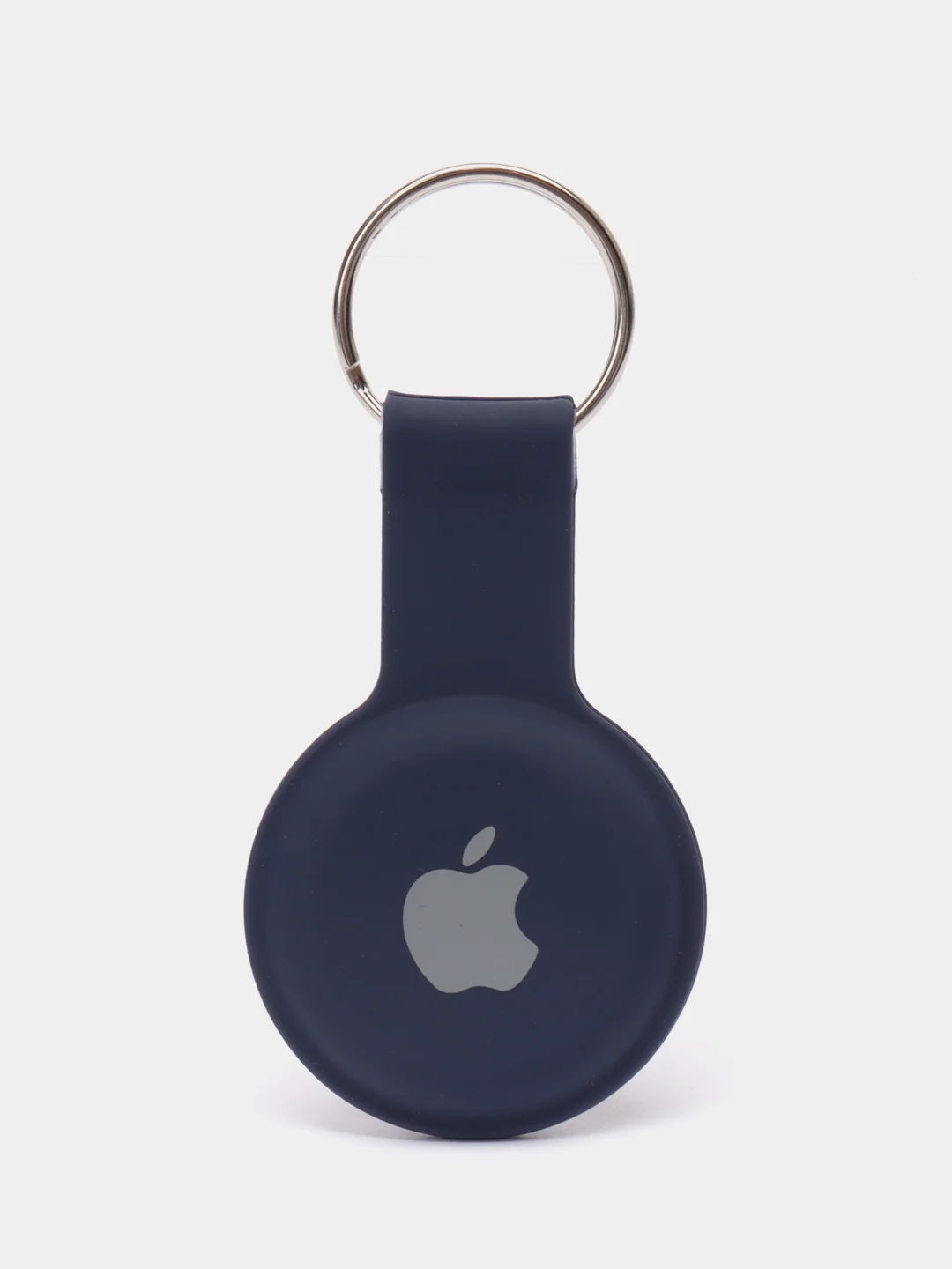 Темно-синий чехол-брелок защитный для Apple Airtag, силиконовый, с кольцом, подвеска на трекер
