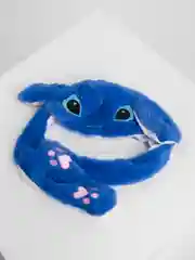 Синий шапка светящаяся, с прыгающими ушками