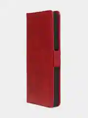 Красный чехол-книжка GQ Lite для Itel A70, из высококачественной кожи