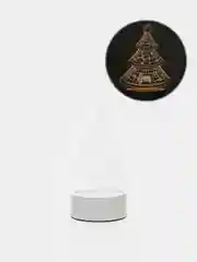 Тёмно-зелёный светильник-ночник светодиодный, 3D, LED, USB, 4 вида