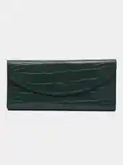 Зеленый кошелек из экокожи, женский