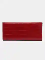 Красный кошелек из экокожи, женский