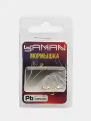 Мормышка с отверстием "Капля", набор 5 штук, серебристые