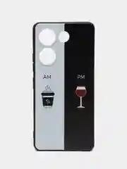 Бирюзовый силиконовый чехол для Tecno Camon 20 Pro 4G, Camon 20 4G, с принтом, с рисунком