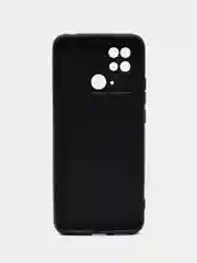 Тёмно-серый силиконовый чехол для Xiaomi Redmi 10C, Poco C40, (Сяоми Редми 10С / Поко С40), с рисунком, с принтом