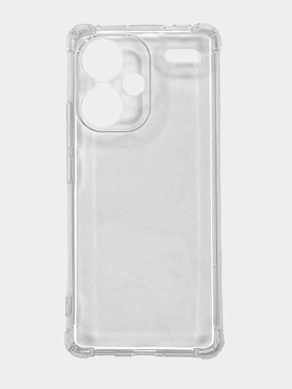 Чехол Redmi Note 13 Pro Plus (Нот 13 Про Плюс), прозрачный, силиконовый, противоударный