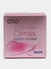 Презервативы латексные ультратонкие OLO "Climax", для женщин, 0,01 мм, точечные, 10 штук