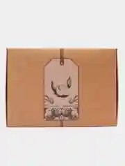 Коробка складная "Сделано с любовью", крафтовая, 21 х 15 х 5 см