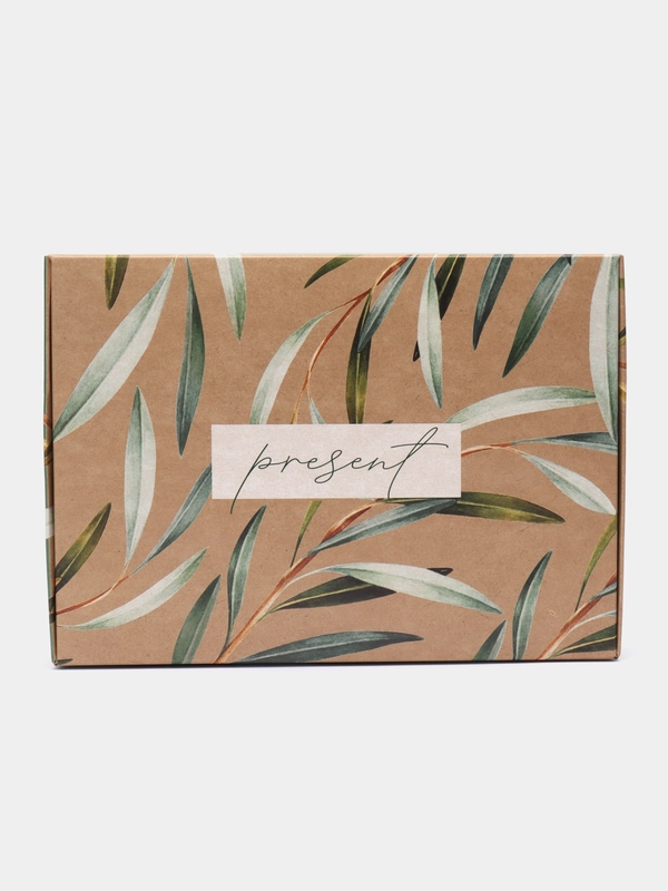Коробка складная Present, с крафт оборотом, 21 х 15 х 5 см