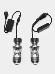 Автомобильные светодиодные линзованные лампы H4 mini Bi-Led с СТГ, 6000К, 12-24V, 2 штуки