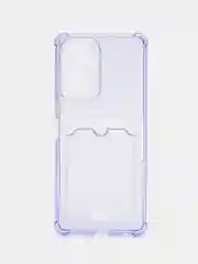 Сиреневый чехол для Tecno Camon 19/19 Pro 5G, прозрачный, с карманом для карты