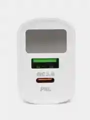 Белый зарядное устройство USB to Type-C, 20W, быстрая зарядка