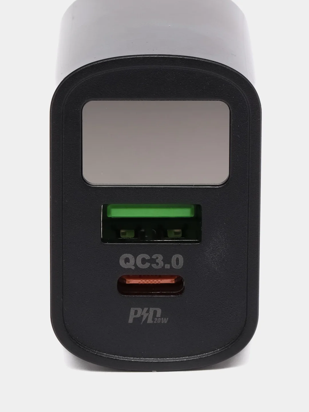 Черный зарядное устройство USB to Type-C, 20W, быстрая зарядка