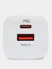 Белый зарядное устройство USB to Type-C, 20W, для IPhone, Android
