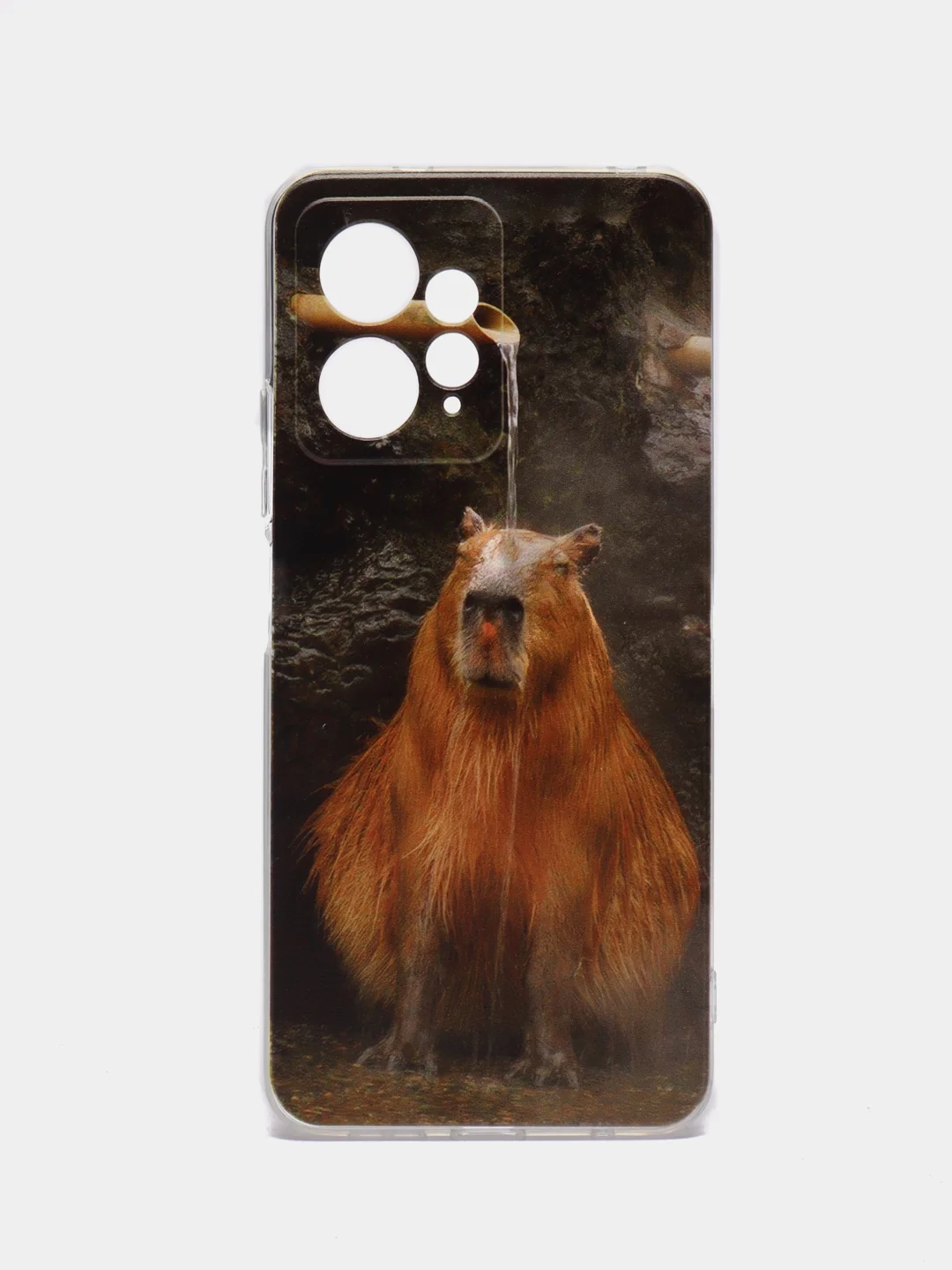 Коричневый силиконовый чехол для Xiaomi Redmi Note 12 4G (Сяоми Редми Ноут 12 4Г)