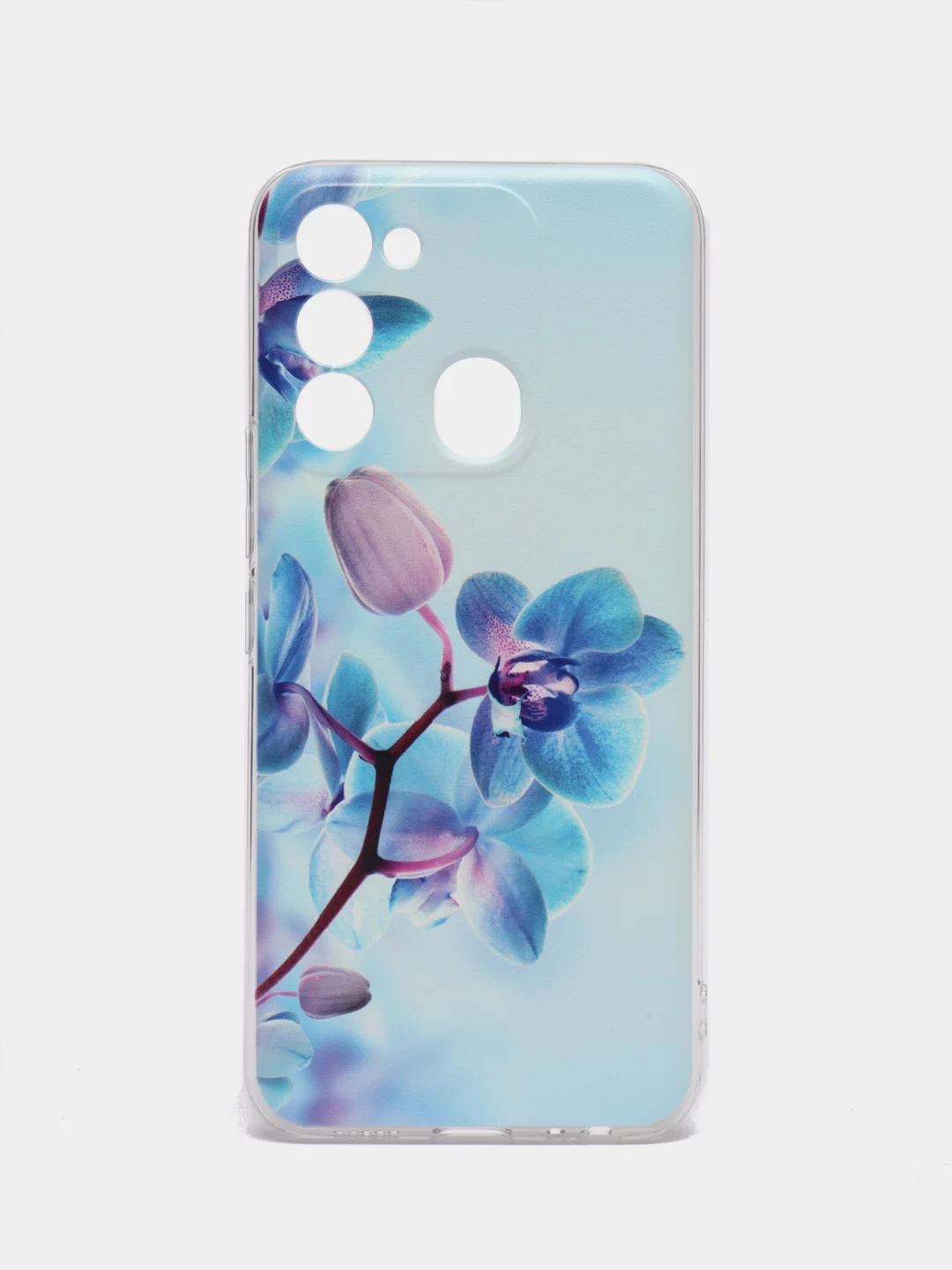 Лазурный силиконовый чехол на Tecno Spark Go 2022/8С/9 (Текно Спарк Гоу 2022/8С/9)