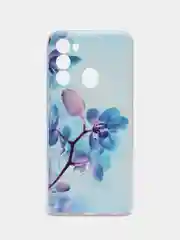 Лазурный силиконовый чехол на Tecno Spark Go 2022/8С/9 (Текно Спарк Гоу 2022/8С/9)