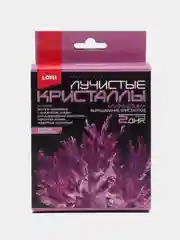 Фиолетовый набор химических опытов для выращивания "Лучистые Кристаллы", эксперименты для детей