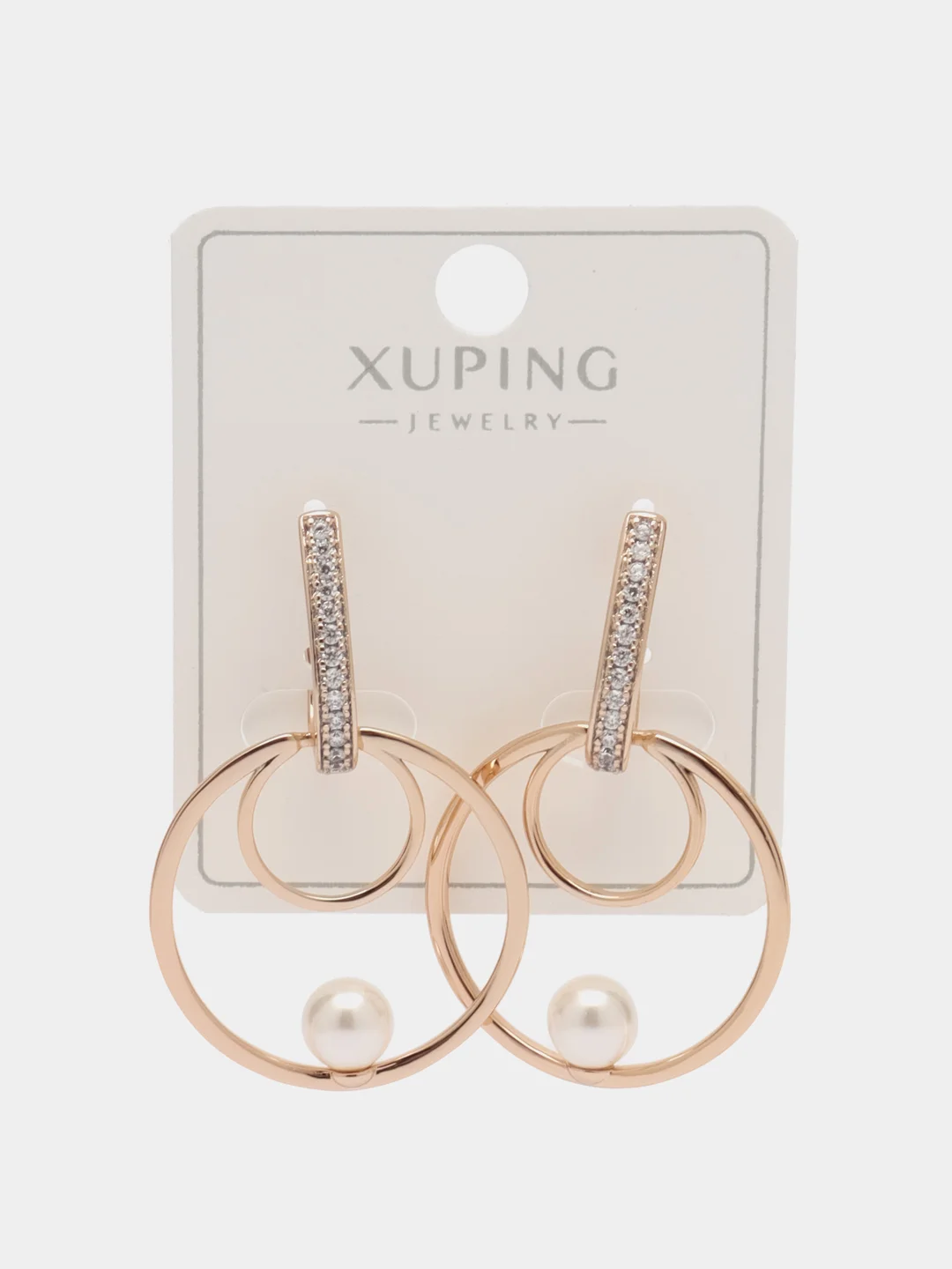 Золотой серьги Xuping, гипоаллергенный медицинский сплав