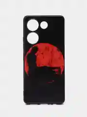 Сиреневый силиконовый чехол для Tecno Camon 20 Pro 4G, Camon 20 4G, с принтом, с рисунком