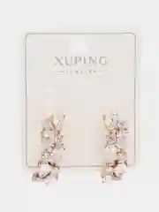 Золотой серьги Xuping, гипоаллергенные, медицинский сплав