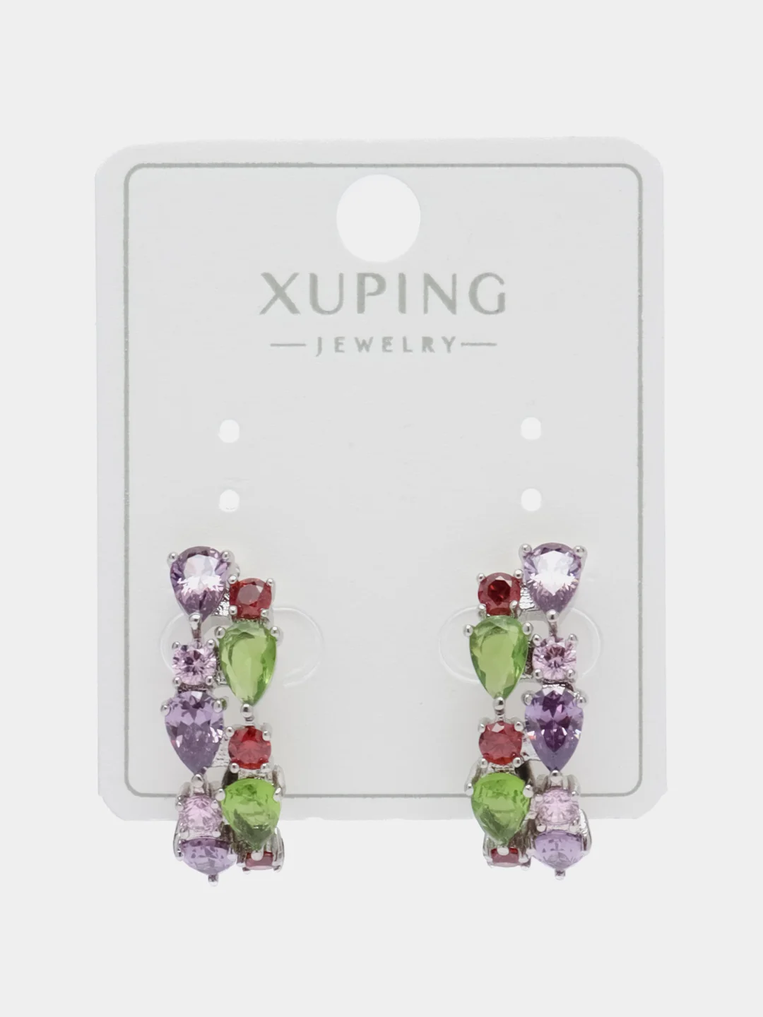 Серебряный серьги Xuping, гипоаллергенные, медицинский сплав