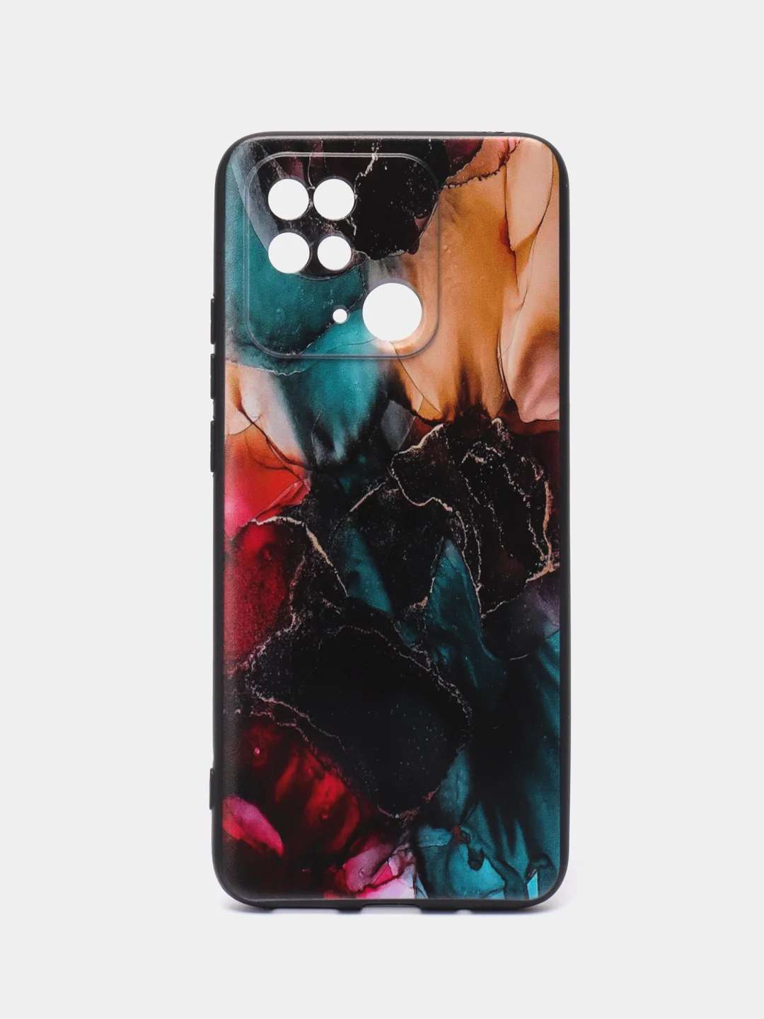 Фиолетовый силиконовый чехол для Xiaomi Redmi 10C, Poco C40, (Сяоми Редми 10С / Поко С40), с рисунком, с принтом