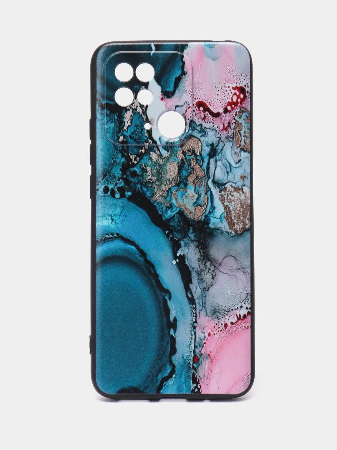 Фуксия силиконовый чехол для Xiaomi Redmi 10C, Poco C40, (Сяоми Редми 10С / Поко С40), с рисунком, с принтом