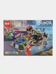 Желтый конструктор Ниндзя (Ninja): Гоночные инерционные машинки, лего совместимый 153-195 деталей