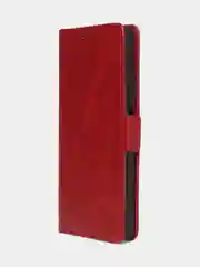 Красный чехол-книжка GQ Lite для Oppo A18 / Oppo A38 из высококачественной кожи