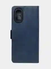Синий чехол-книжка GQ Lite для Oppo A18 / Oppo A38 из высококачественной кожи