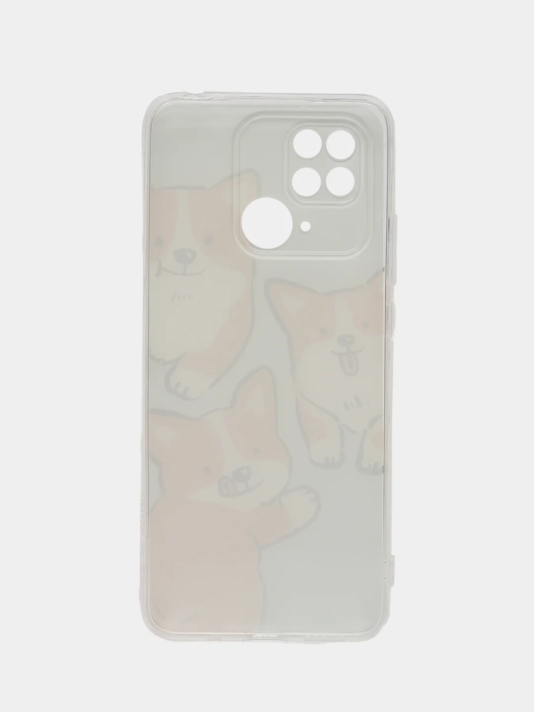 Светло-оранжевый силиконовый чехол на Xiaomi Redmi 10C (Сяоми Редми 10С)