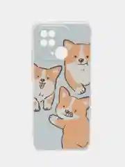Светло-оранжевый силиконовый чехол на Xiaomi Redmi 10C (Сяоми Редми 10С)