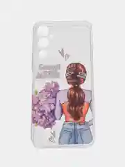 Сиреневый силиконовый чехол на Tecno Pova Neo 2 (Текно Пова Нео 2)