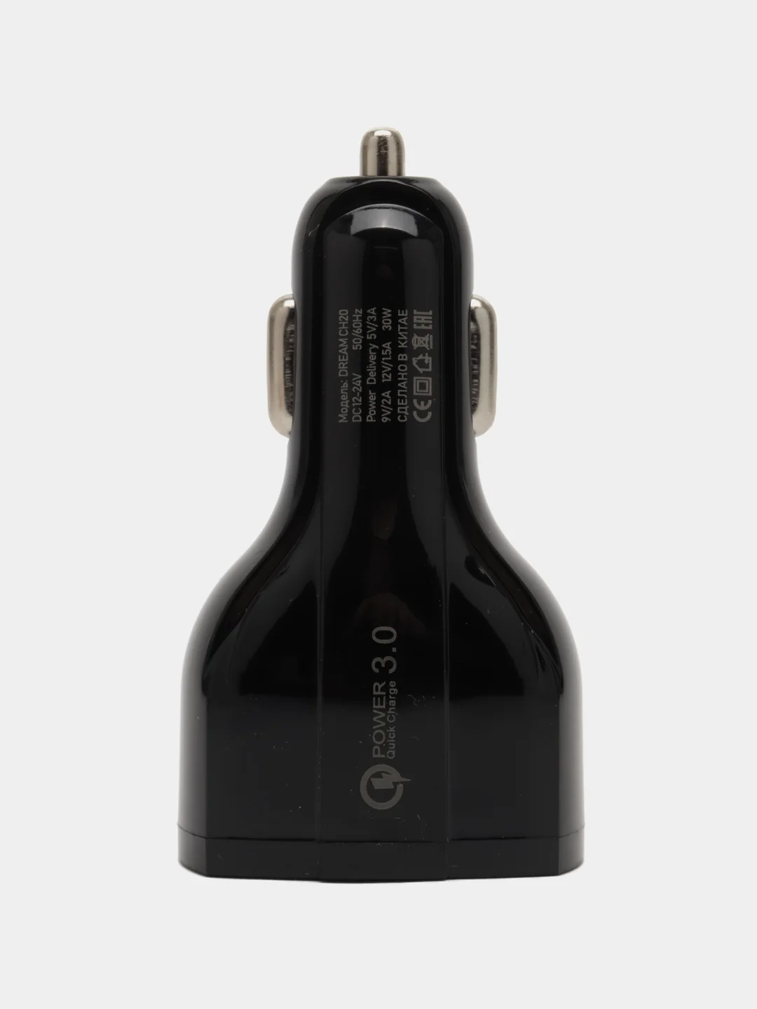 Автомобильное зарядное устройство QC3.0 PD, 30W, 2,4A