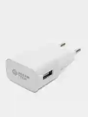 Белый сетевое зарядное устройство, 5 Вольт, 2,4 Aмпер, 1 USB разъем