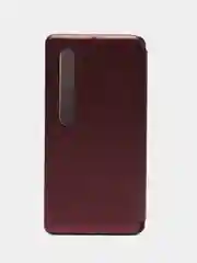Бордовый чехол-книжка для Xiaomi Mi 10 / Mi 10 Pro