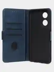 Синий чехол-книжка GQ Lite для Oppo A58 из высококачественной кожи