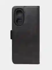 Черный чехол-книжка GQ Lite для Oppo A58 из высококачественной кожи