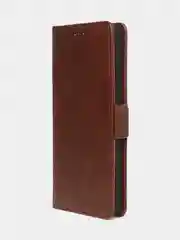 Коричневый чехол-книжка GQ Lite для Oppo A78 из высококачественной кожи
