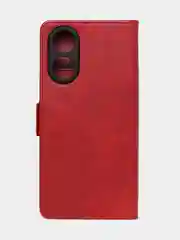 Красный чехол-книжка GQ Lite для Oppo A78 из высококачественной кожи