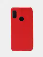 Алый чехол книжка, с карточкой для Xiaomi Redmi 6 Pro