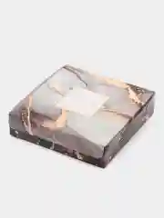 Золотой подарочная коробка ,складная  14 *14 *3,5 см