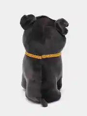 Черный игрушка мягкая "Мопс в очках", очки сьемные, размер  22 см